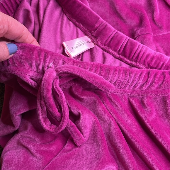 Juicy Couture Velour Hot Pinkish/Purplish Sleepwear Pajama Pants & top SIZE MED - Picture 2 of 10